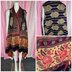 The Kama Collection Bohemian Elegance Rhinestone Embroidered Kimono One Size